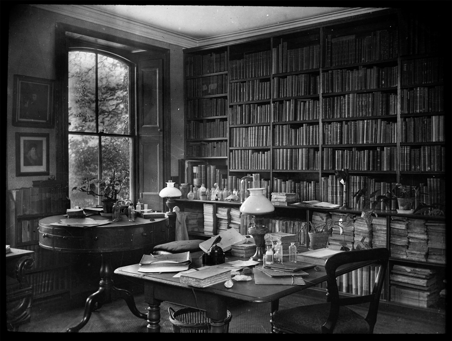 photograph of Charles Darwin's study