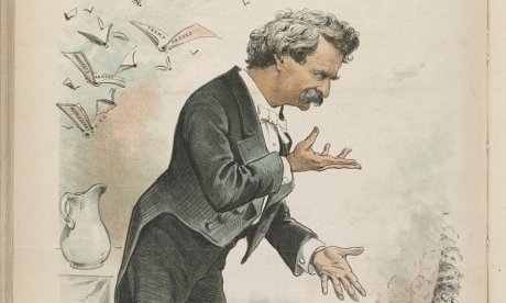 "Mark Twain, America's best humorist," lithograph, c1885