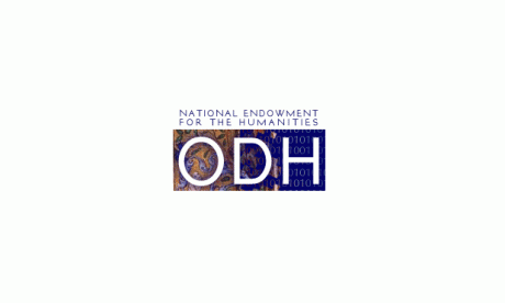 Purple and white logo of the Office of Digital Humanities.