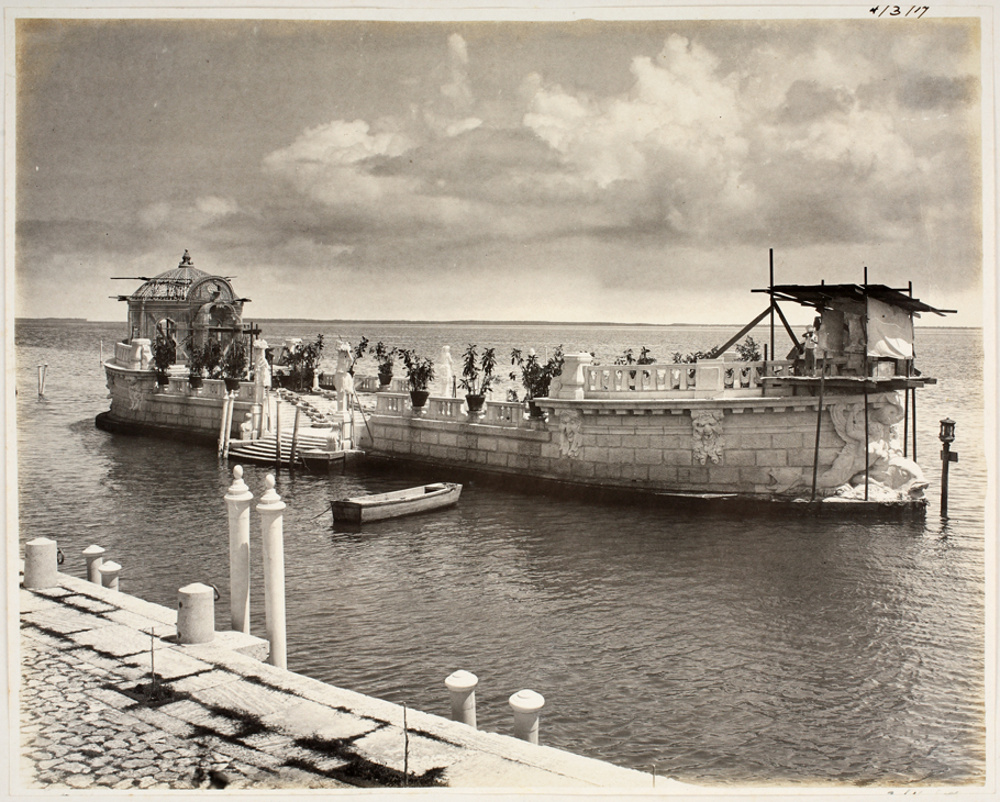 View of the Barge under construction