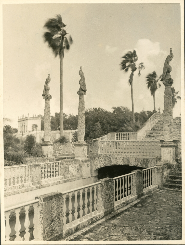 The Peacock Bridge with sculptural work by Gaston Lachaise, photograph, 1934