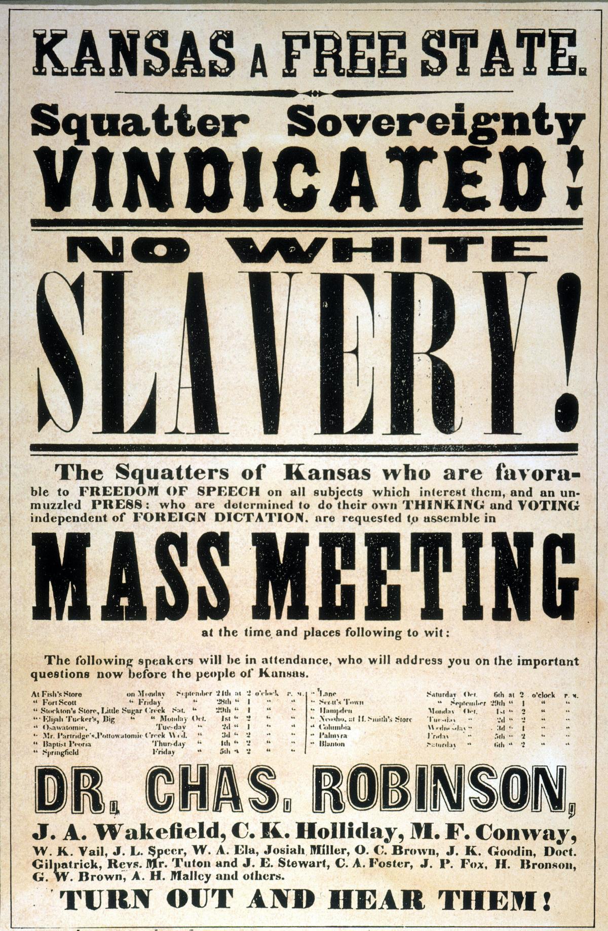 image of a poster advertising a meeting