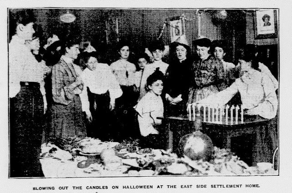 Blowing Out the Candles on Halloween at the East Side Settlement Home. New-York Tribune.