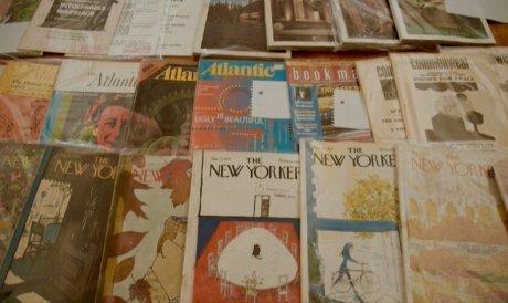photo of a magazine collection
