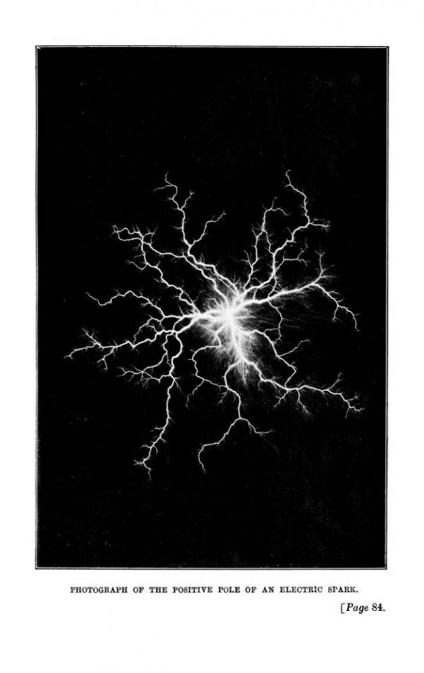 Photograph of the Positive Pole of an Electric Spark, by Camille Flammarion