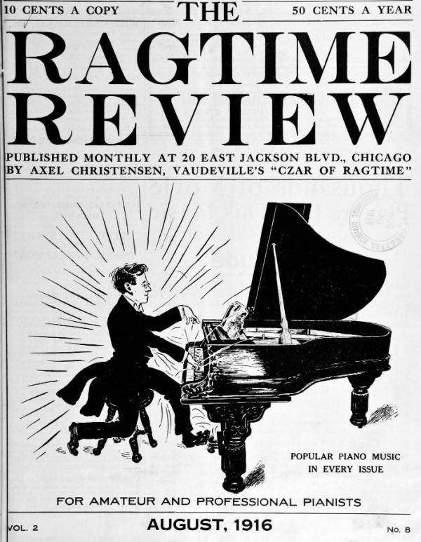 Front page from Ragtime Review