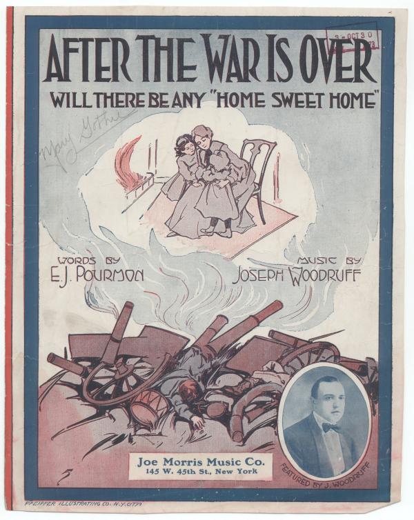 After the War is Over, cover of sheet music.