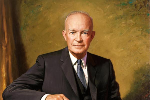 Official portrait of Dwight D. Eisenhower