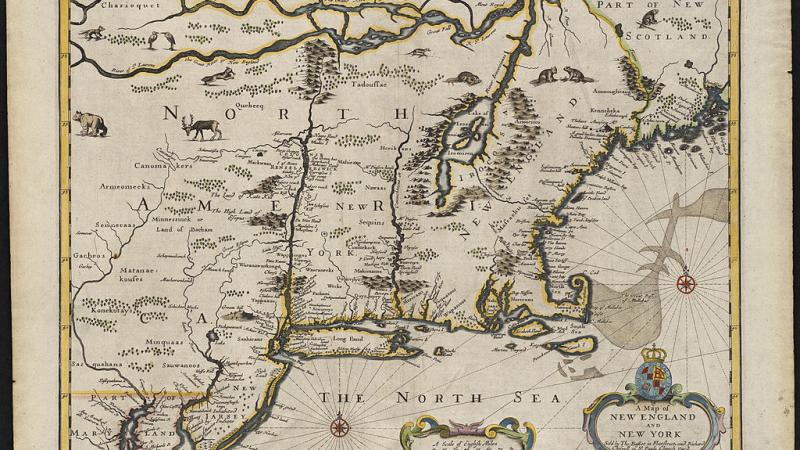 A map of New England and New York, 1676