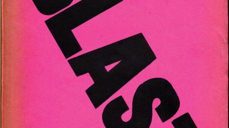 Magazine cover of Blast, with a hot pink background with "BLAST" in black block letters typed in a diagonal from left to right