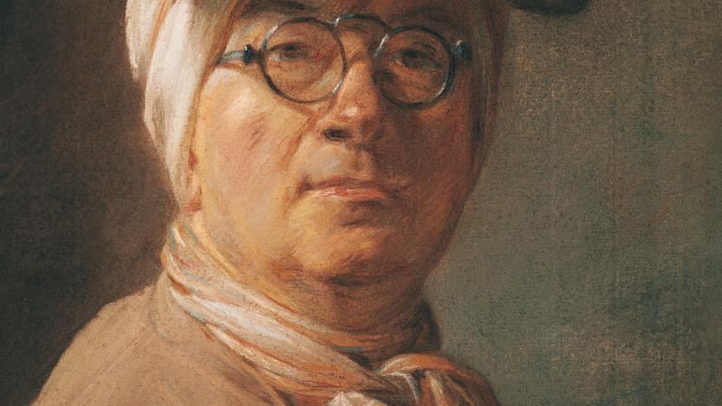 An oil-based self-portrait of Jean Baptiste-Simeon.