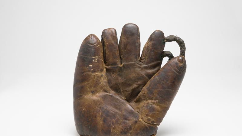 Baseball glove belonging to “Willie” Mitchell.