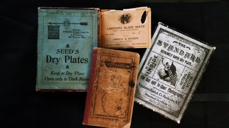 Marcus E. Jones Collection: Photography supplies and field notebook