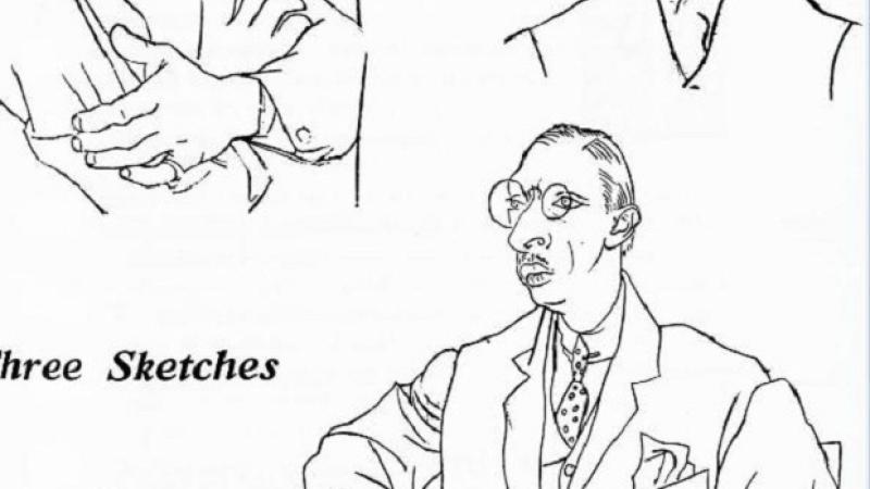 Sketches of Igor Stravinsky by Picasso