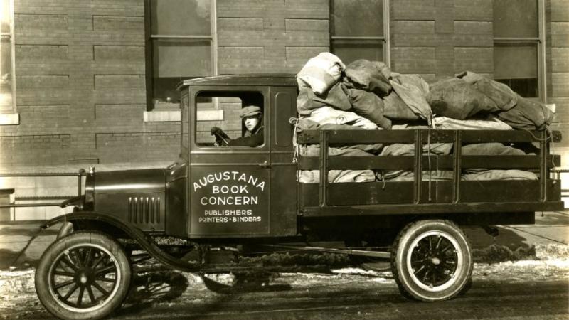 Augustana Book Concern truck, late 1920s