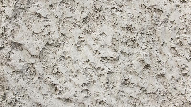 Surface wall rough cement