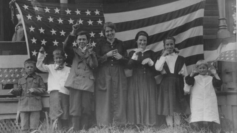 Students from the St. Rita's School for the Deaf, 1918