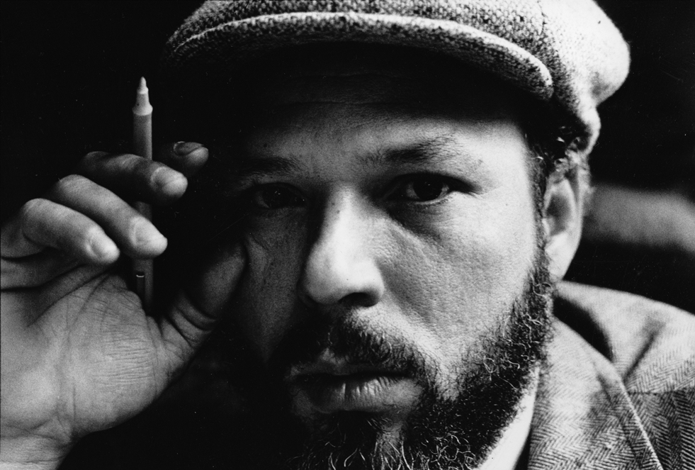 Playwright August Wilson.