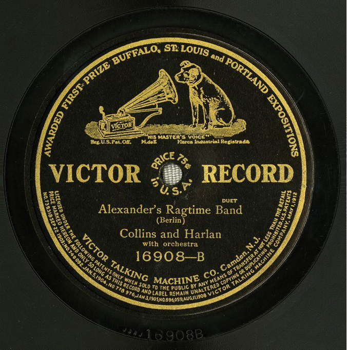 record label from Alexander's Ragtime Band