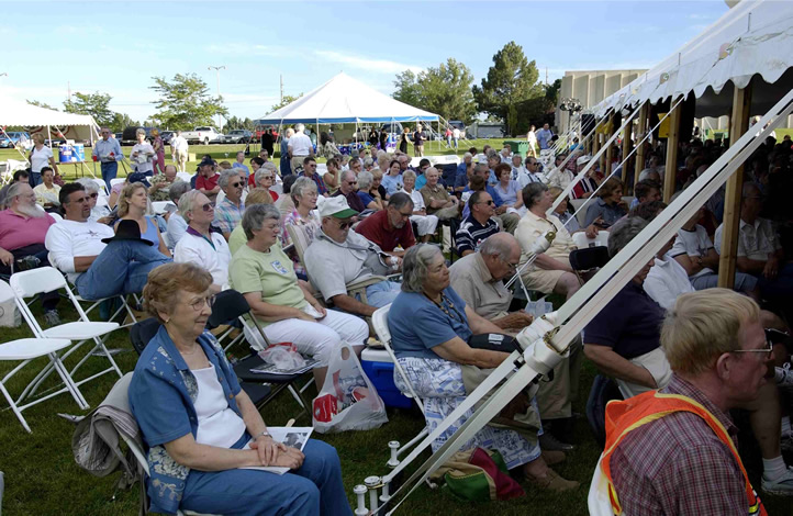 Overflow crowd at Colorado Humanities' High Plains Chautauqua