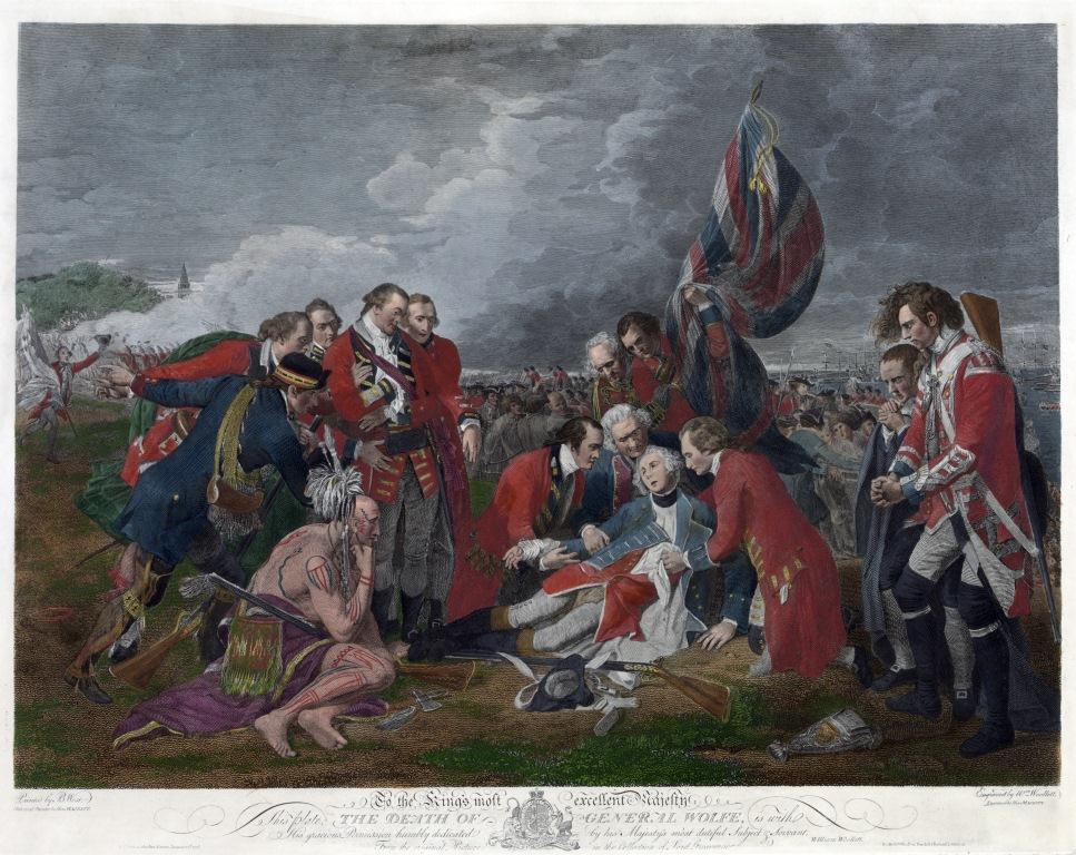 William Woollett's engraving of The Death of General Wolfe by Benjamin West