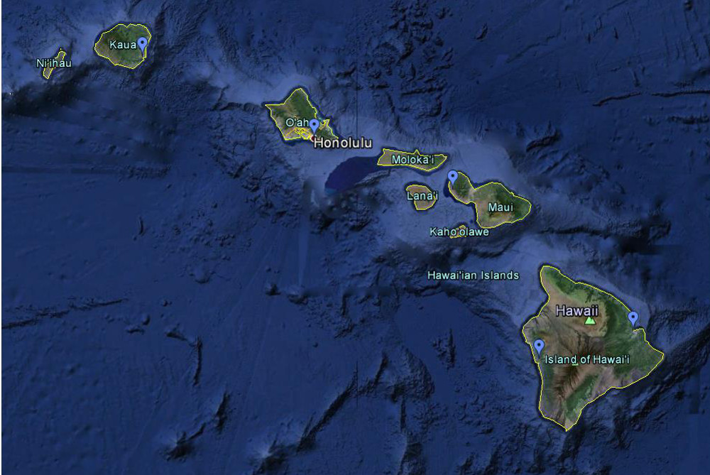 World Maps Library Complete Resources Hawaiian Islands Google Maps