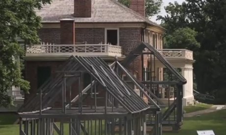 Montpelier slave quarters reconstruction