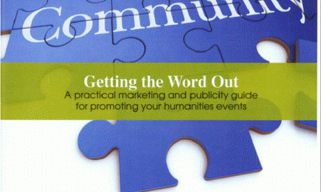 Puzzle pieces aligned with the word "community" on them