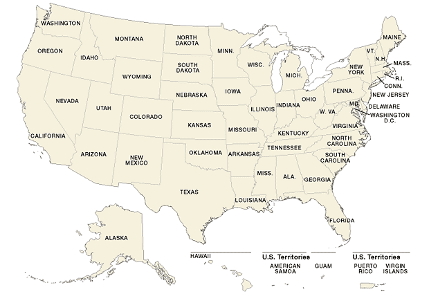 United States and jurisdictions