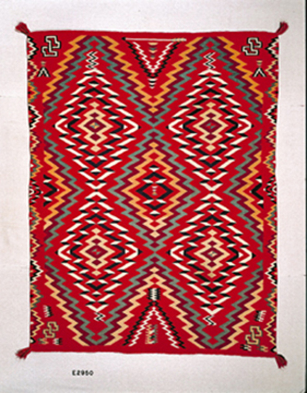 Navajo woven Germantown Eyedazzler textile