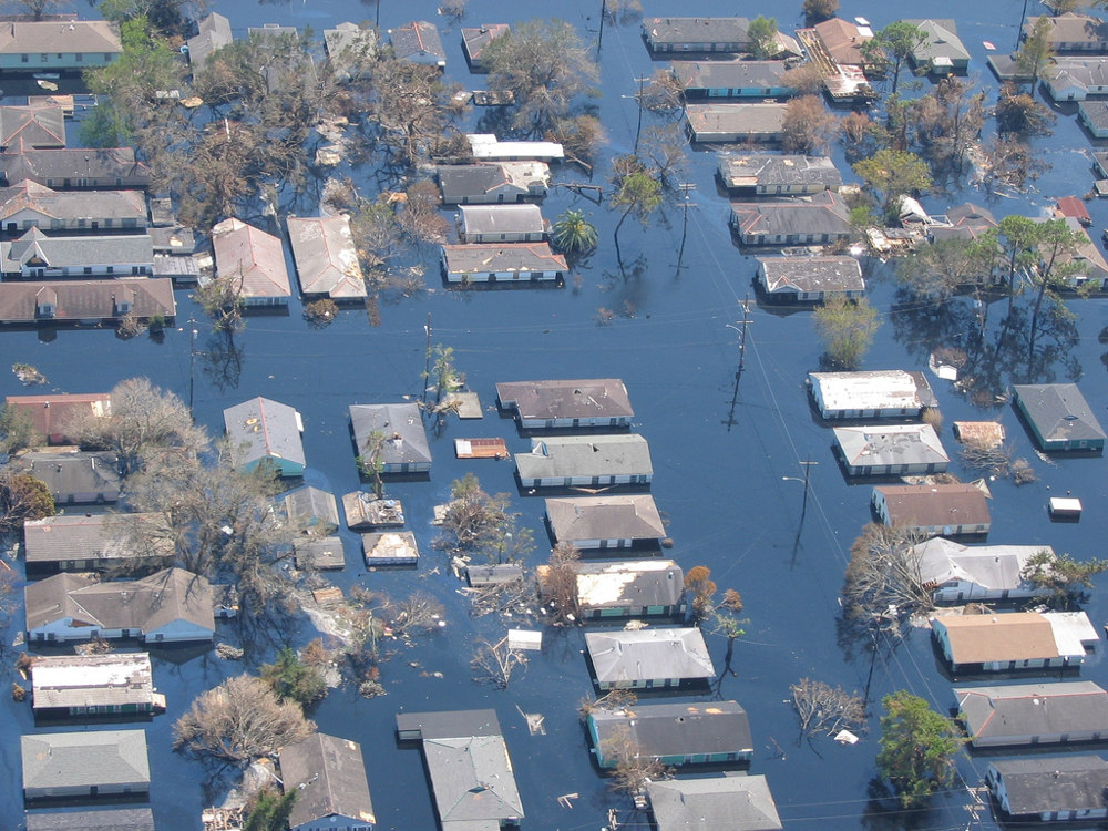 Views of inundated areas in New Orleans as a result of Hurricane Katrina