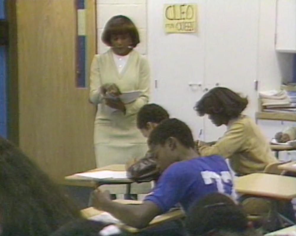 A Detroit classroom depicted in an ABJ segment on the state of public education.
