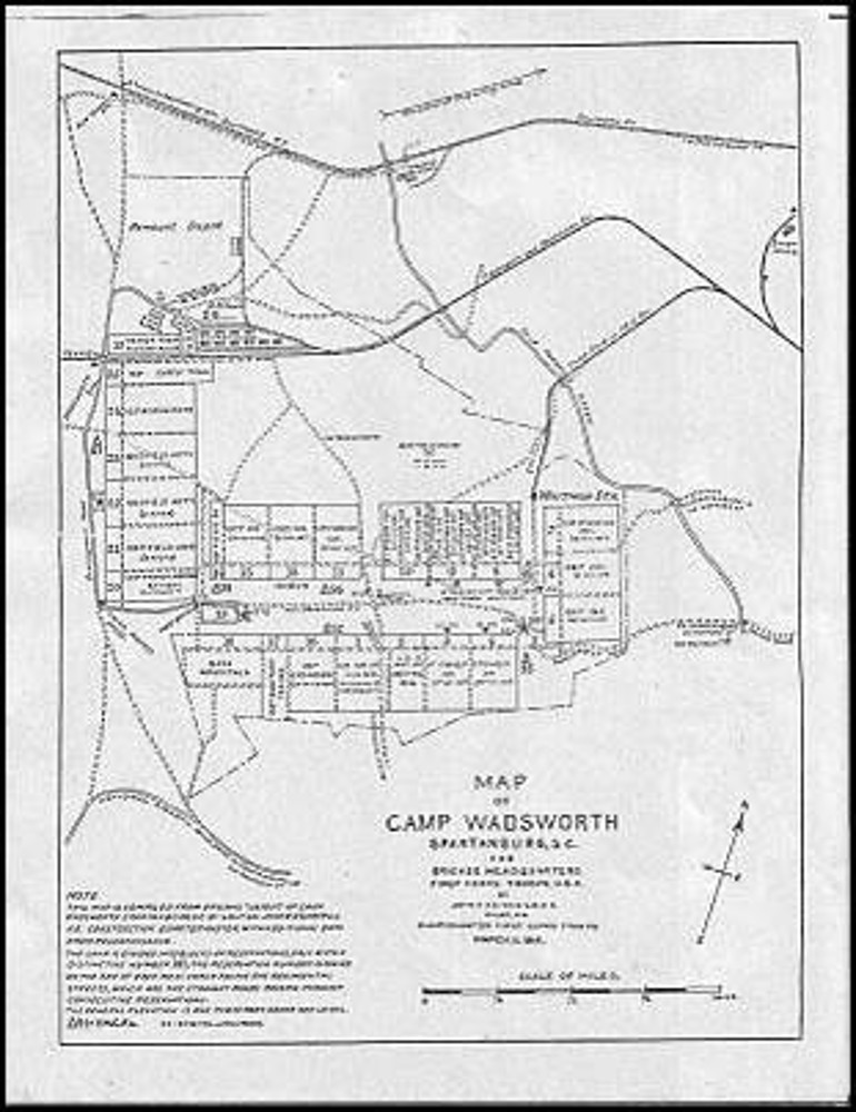 Map of Camp Wadsworth