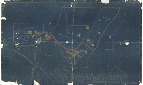 Black Mountain College Site Plan – Proposed and Existing Buildings