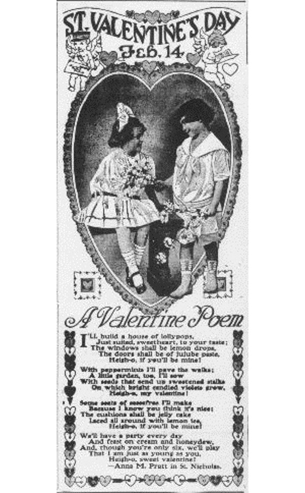 “St. Valentine’s Day.”  The Patriot.  (Indiana, Pennsylvania) February 10, 1917.