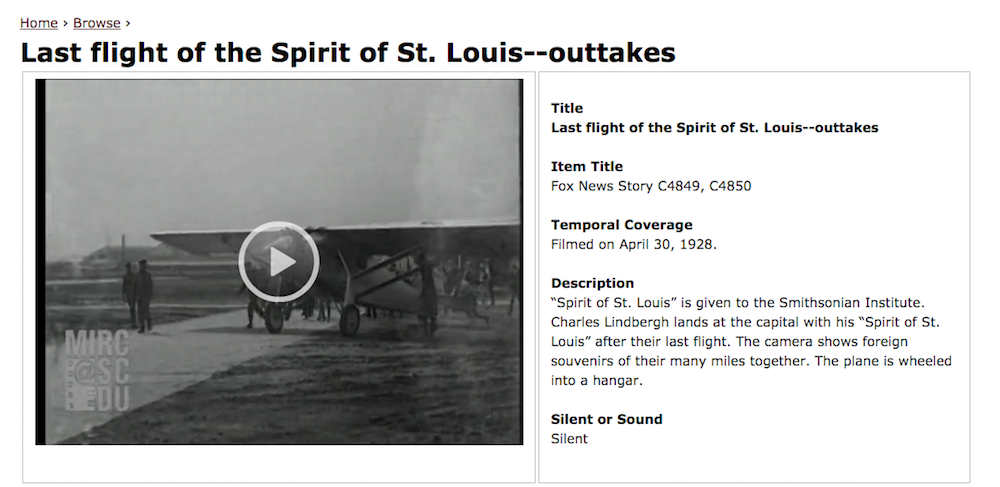 “Last flight of the Spirit of St. Louis—outtakes"