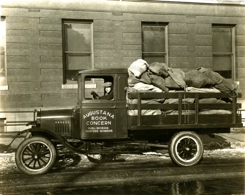 Augustana Book Concern truck, late 1920s