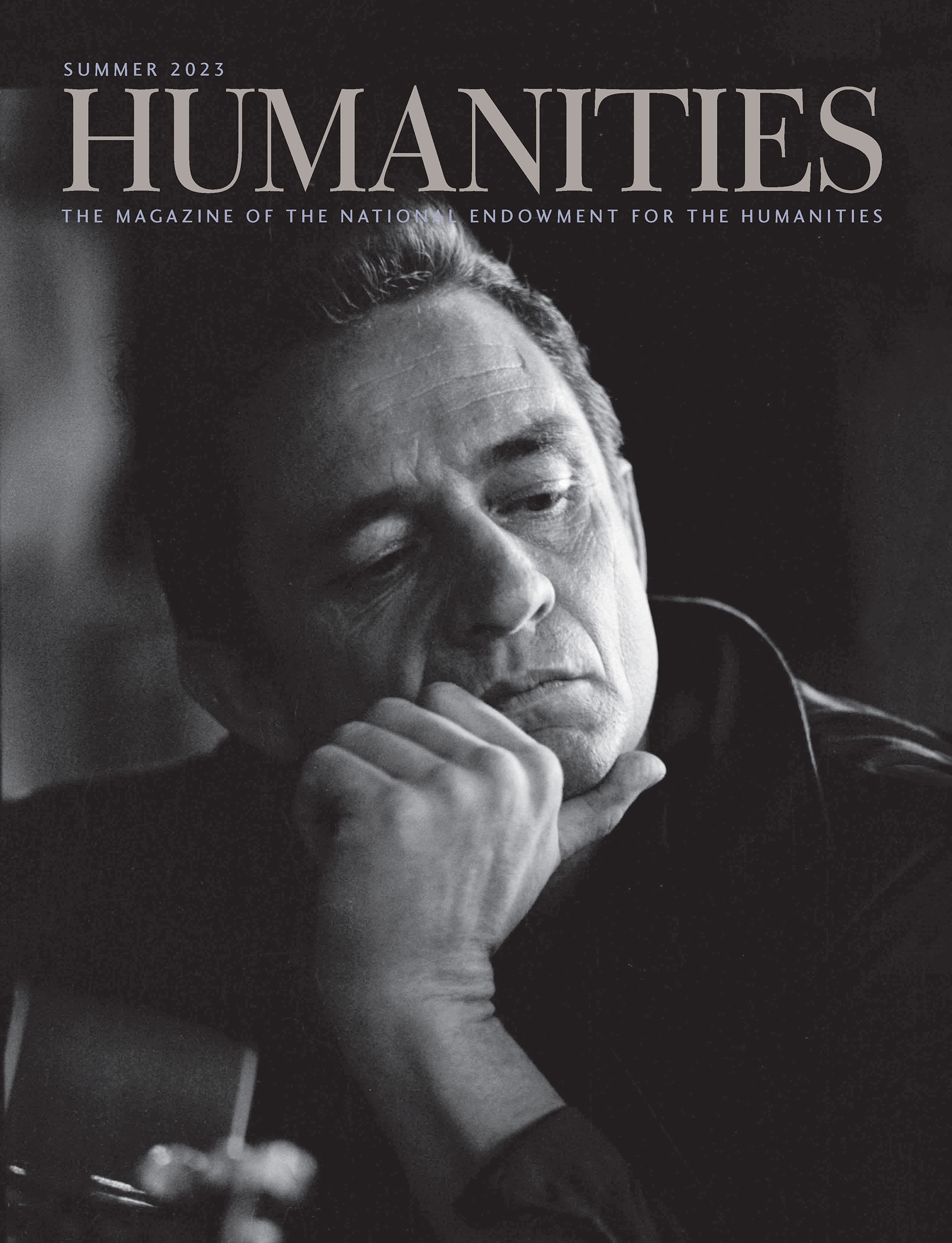 Johnny Cash Pensive