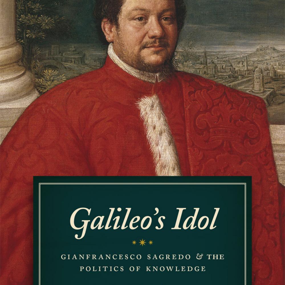 Book cover showing a man in a red frock.