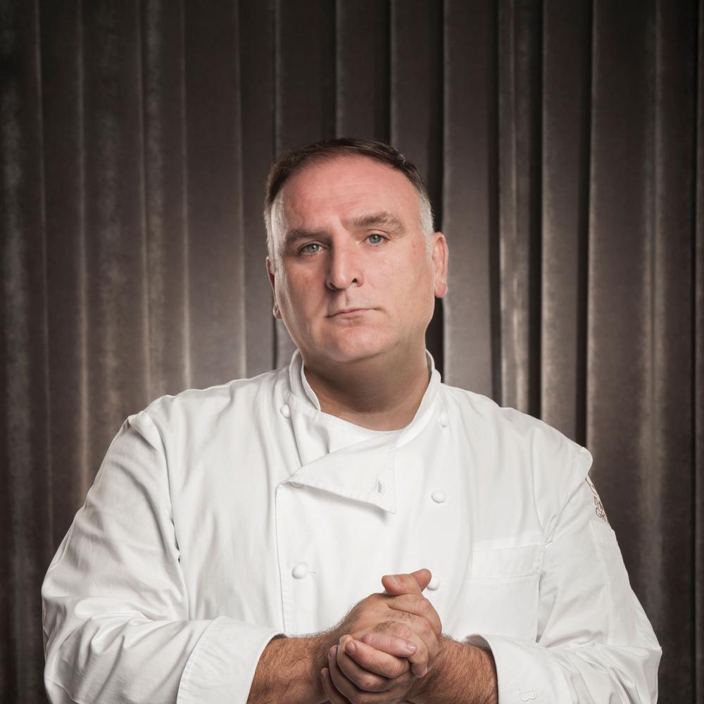 José Andrés, in his chef's coat