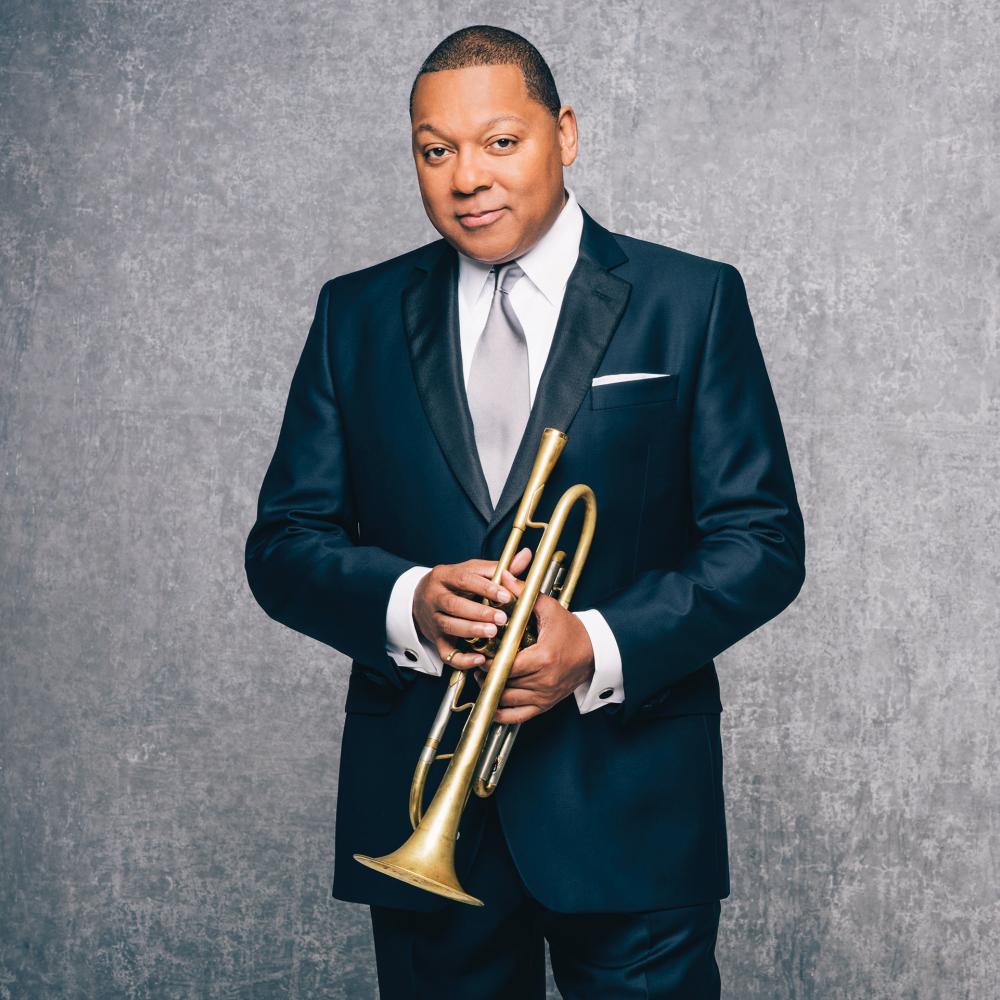 Wynton Marsalis, holding a trumpet