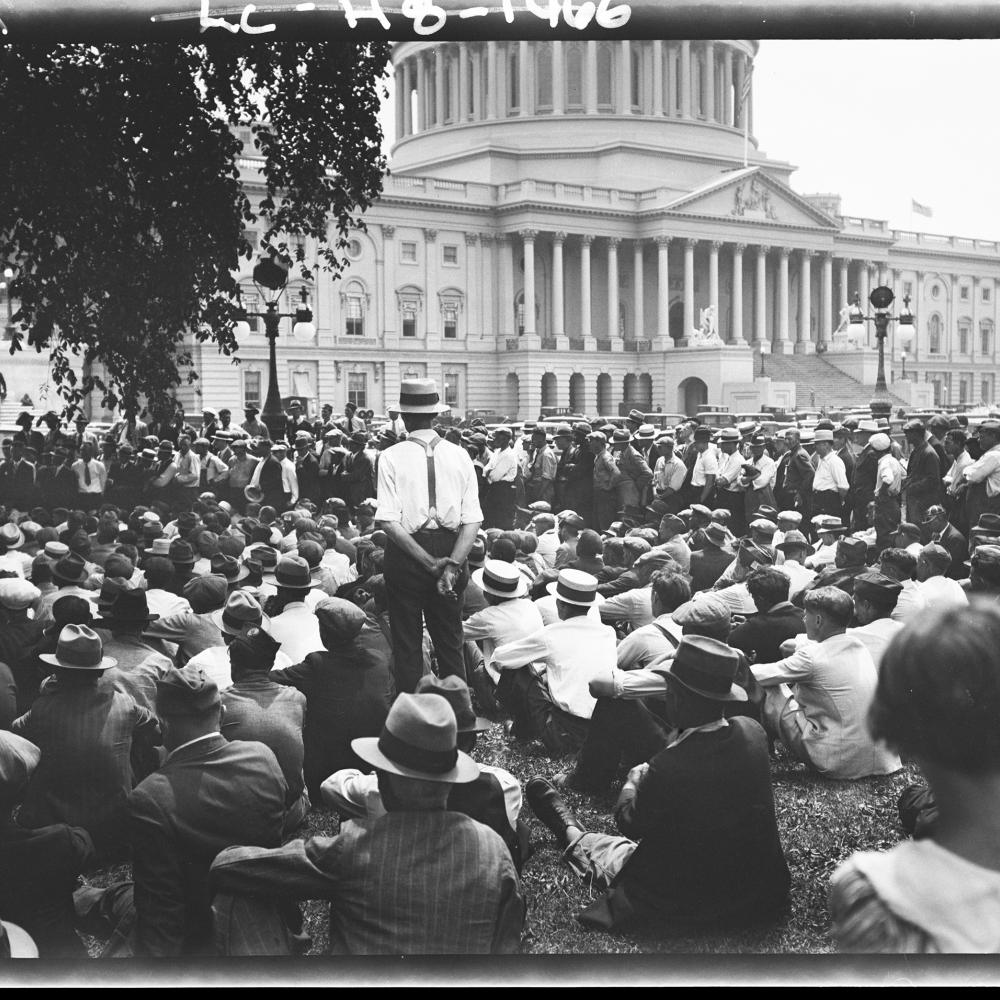 Bonus Expeditionary Force demonstrates at the Capitol