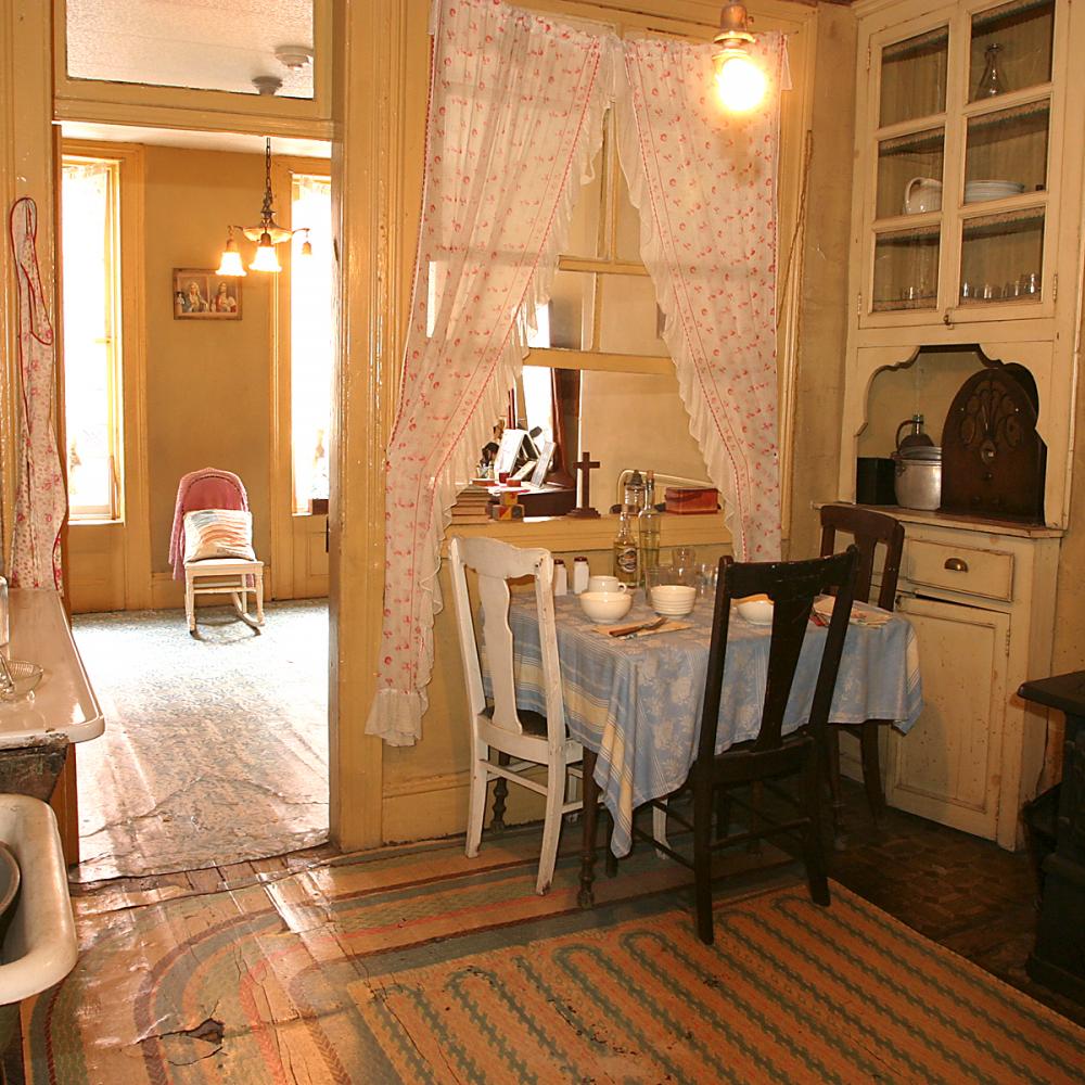 photograph of a kitchen in an apartment