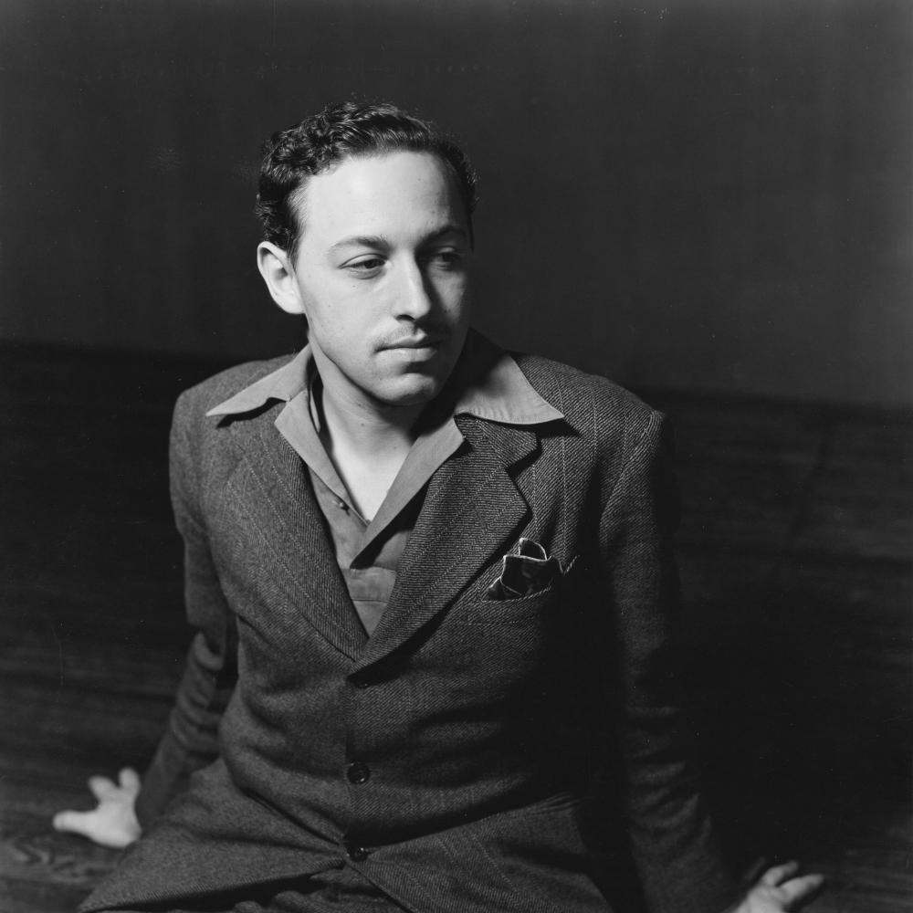 black and white photo of Tennessee Williams
