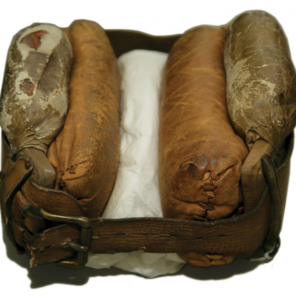 Color photo of a device used for cranial osteopathy in the 1930s.