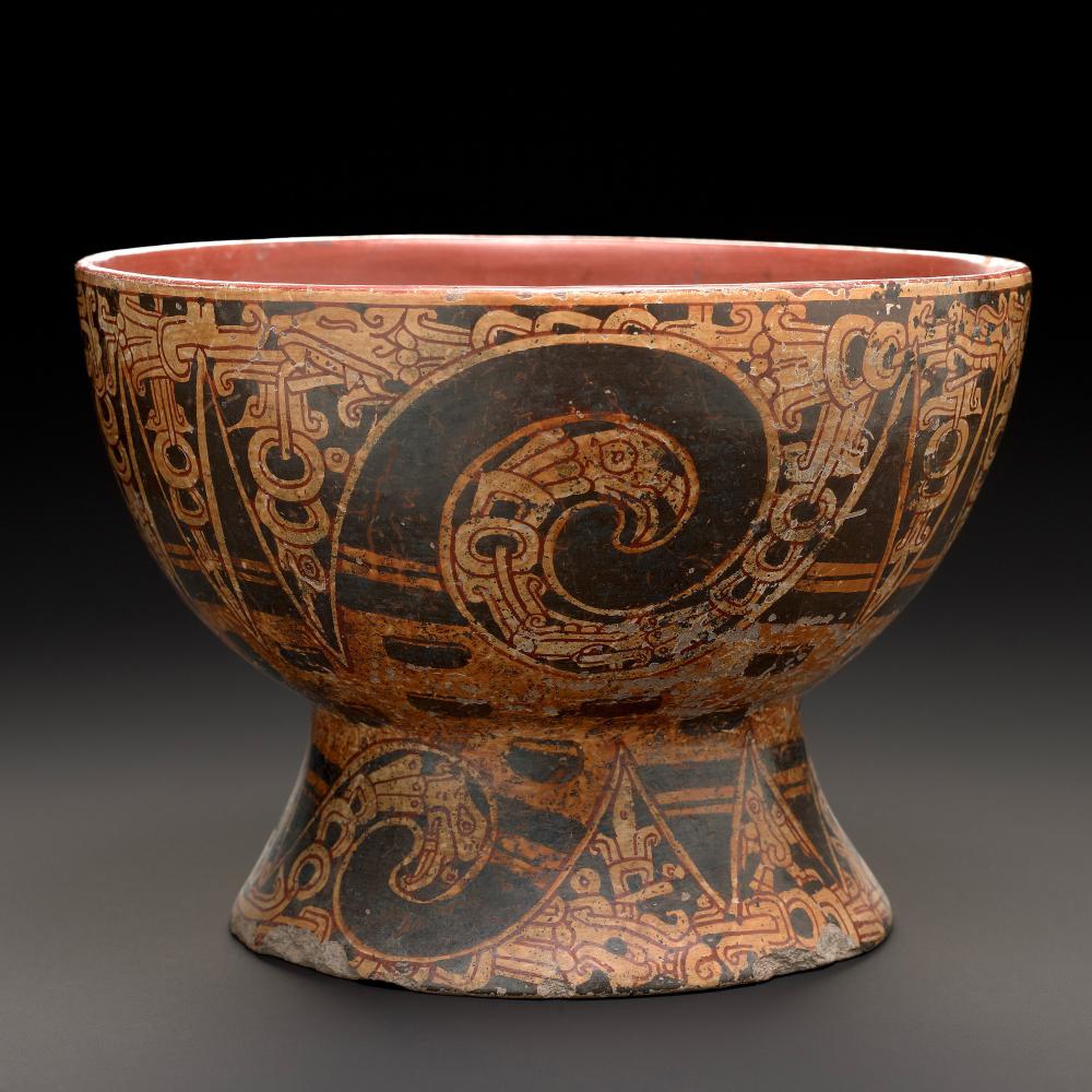 Photo of a Mexican ceremonial goblet from the age of the Aztecs.