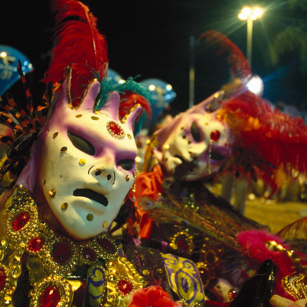 Photograph of an elaborate mask