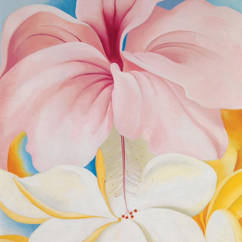 Hibiscus with Plumeria, 1939, by Georgia O'Keeffe