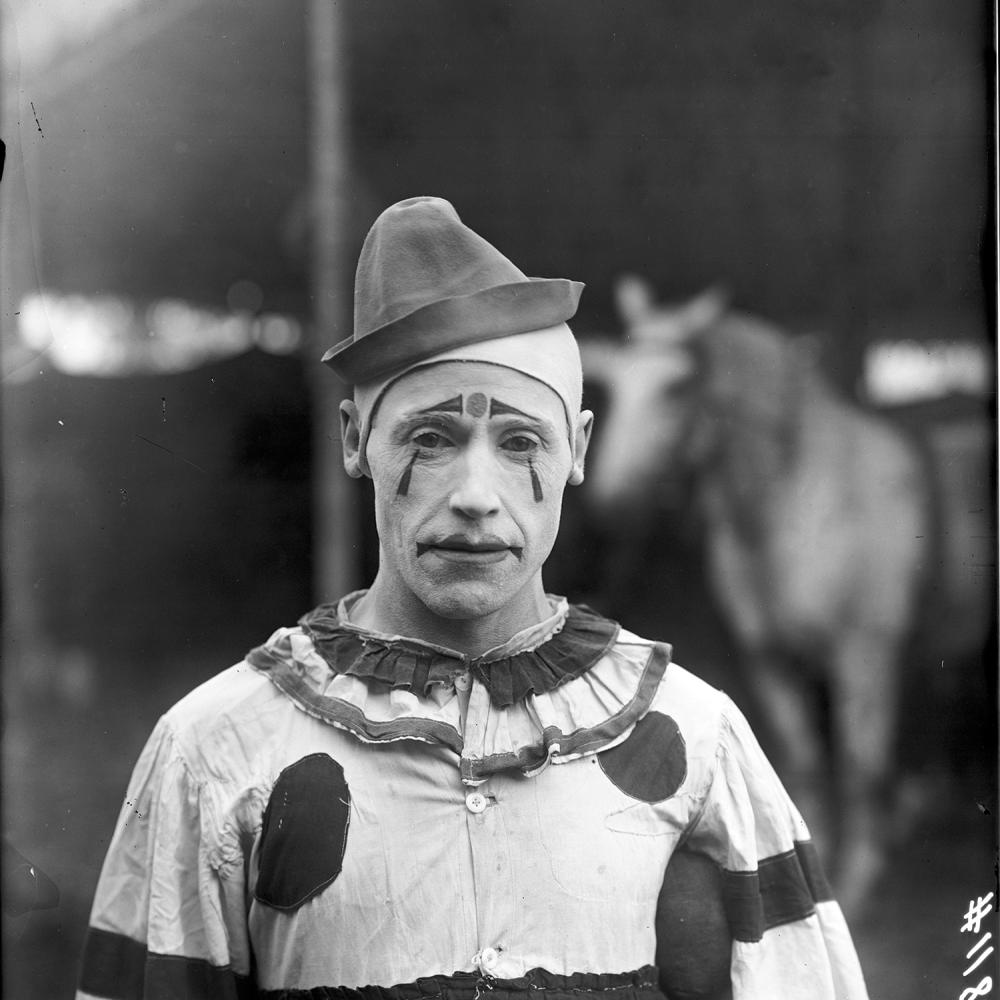 Clown portrait, circa 1902