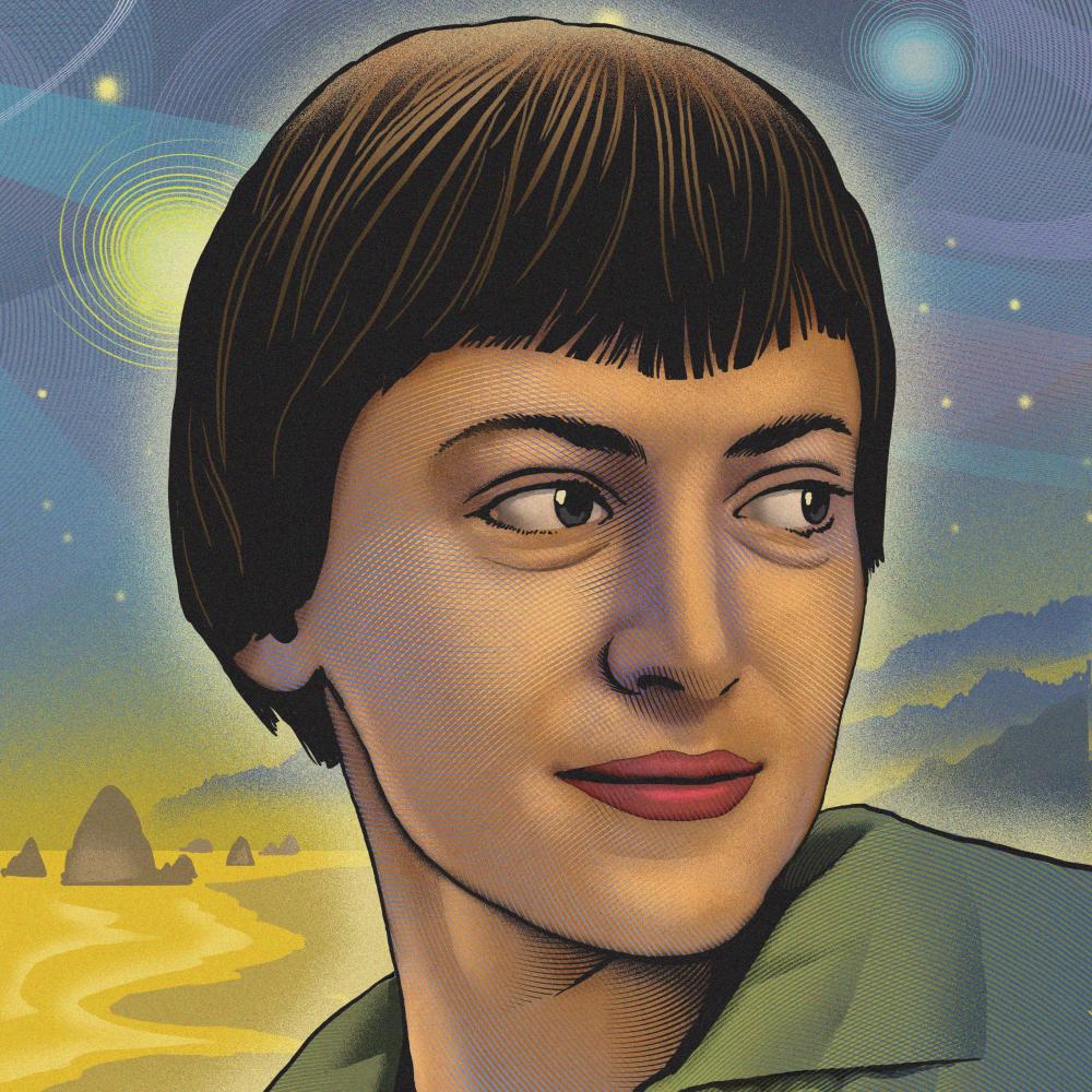 Illustration of Ursula K. Le Guin